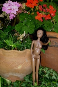 Barbie noire enceinte